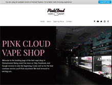 Tablet Screenshot of pinkcloudvapeshop.com